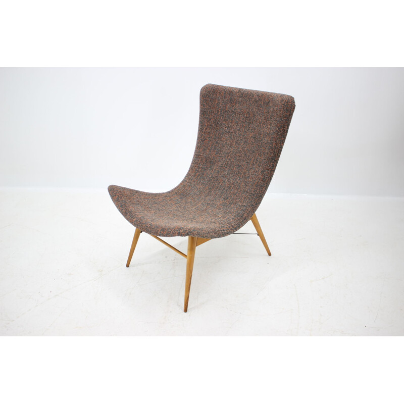 Vintage Lounge Chair Designed by Miroslav Navratil, 1960