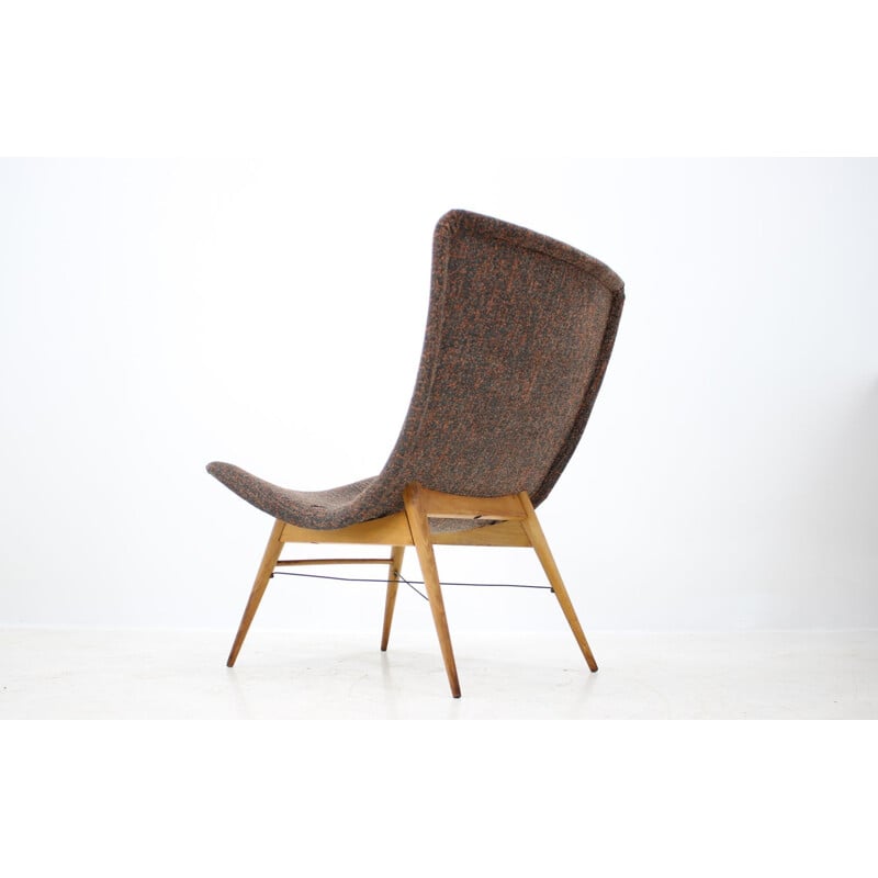 Chaise de salon Vintage conçue par Miroslav Navratil, 1960