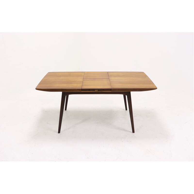 Vintage Teak Dining Table By Louis van Teeffelen for WeBe, 1950