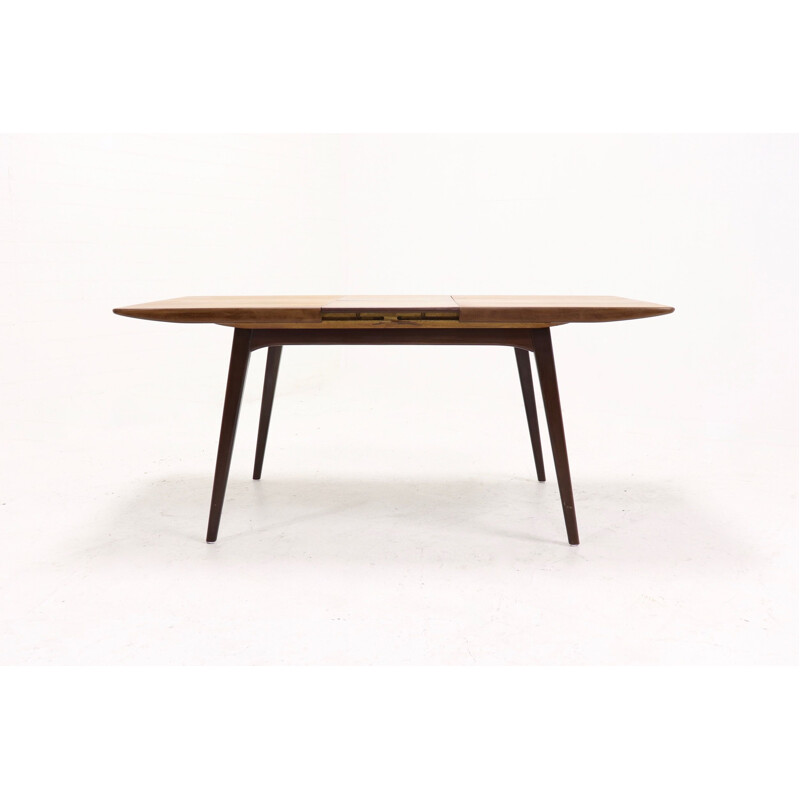 Vintage Teak Dining Table By Louis van Teeffelen for WeBe, 1950