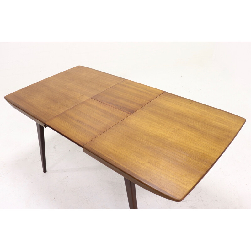 Vintage Teak Dining Table By Louis van Teeffelen for WeBe, 1950