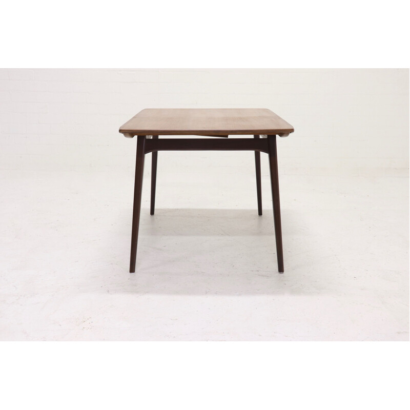 Vintage Teak Dining Table By Louis van Teeffelen for WeBe, 1950