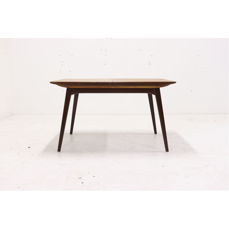 Vintage Teak Dining Table By Louis van Teeffelen for WeBe, 1950