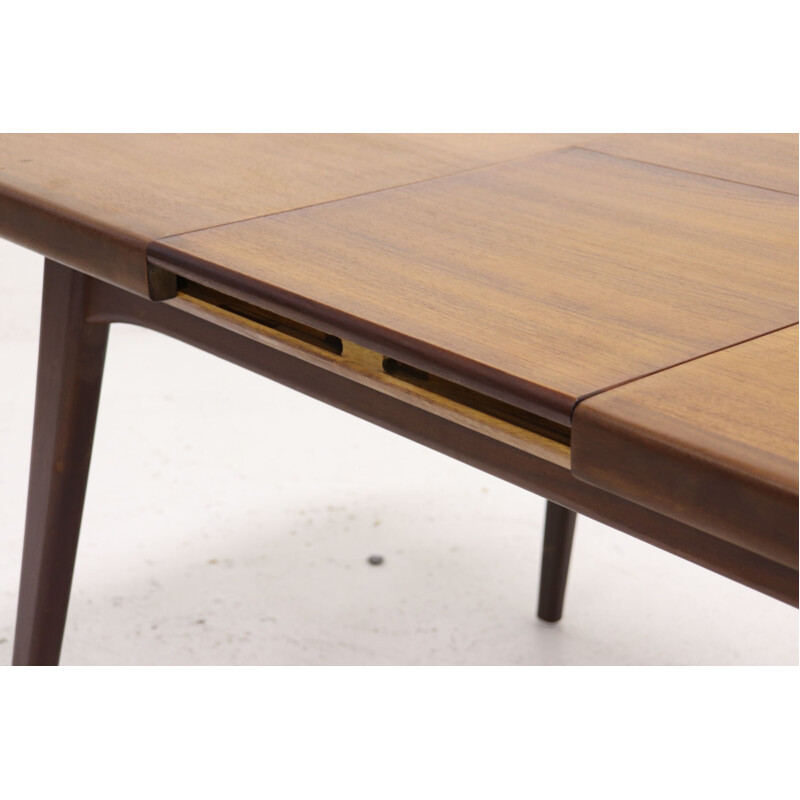 Vintage Teak Dining Table By Louis van Teeffelen for WeBe, 1950