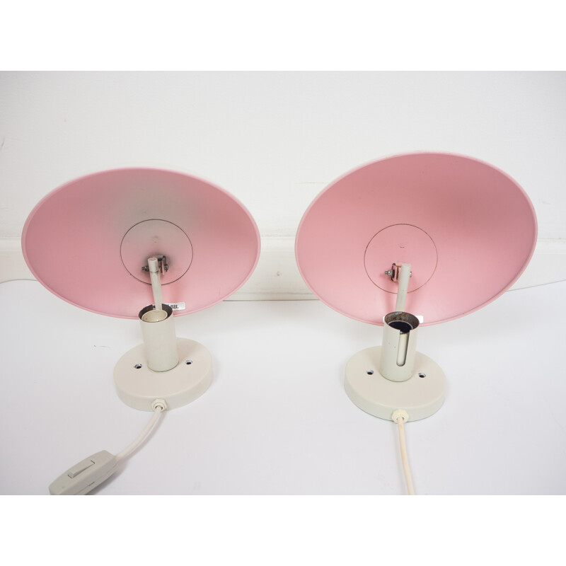 Pair of vintage danish wall lamps, PH Hat, Louis Poulsen, Denmark, 1960