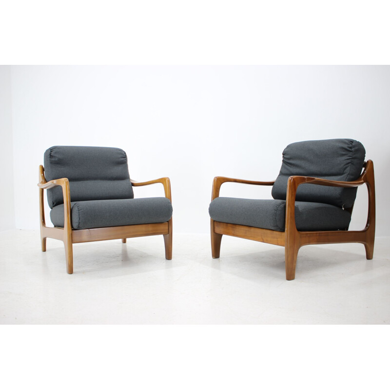 Paar vintage fauteuils, Denemarken, 1960