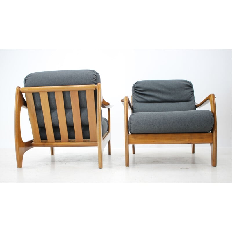 Paar vintage fauteuils, Denemarken, 1960