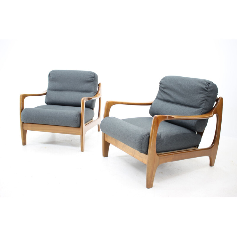 Paar vintage fauteuils, Denemarken, 1960