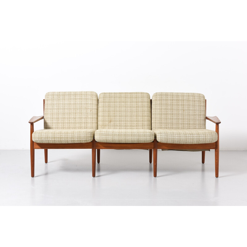 Glostrup Mobelfabrik 3-seater sofa in teak, Arne VODDER - 1960s