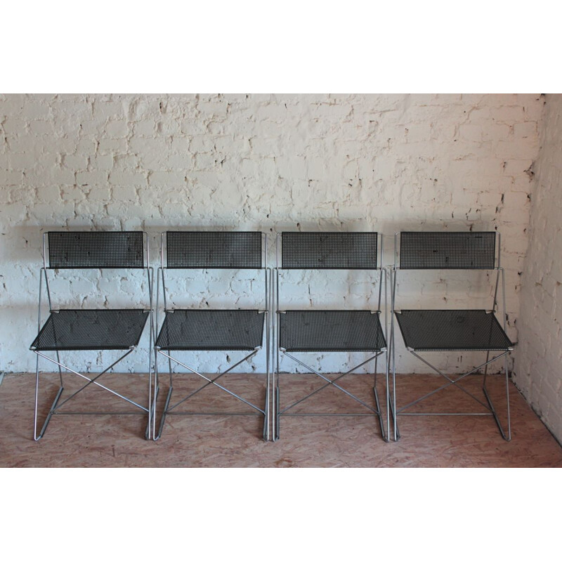 Set of 4 Nuova X-Line Vintage Chairs by Magis, 1980