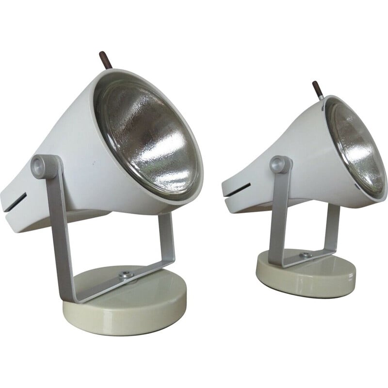 Pair of vintage lamps F39P by Etienne Fermigier for Disderot 1967