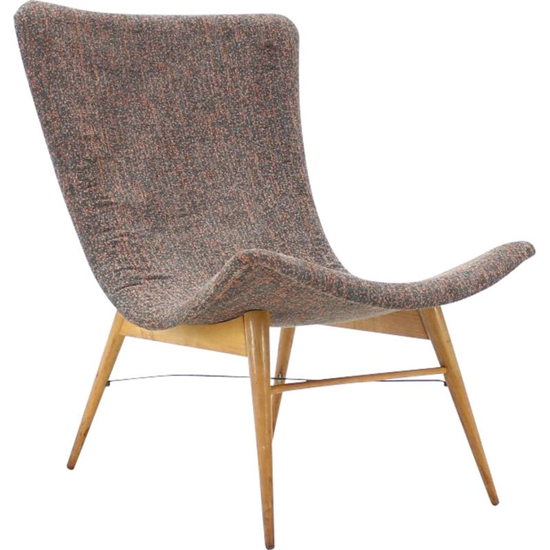 Chaise de salon Vintage conçue par Miroslav Navratil, 1960