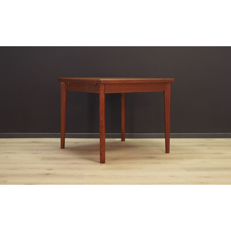 Vintage danish dining table in teak 1960