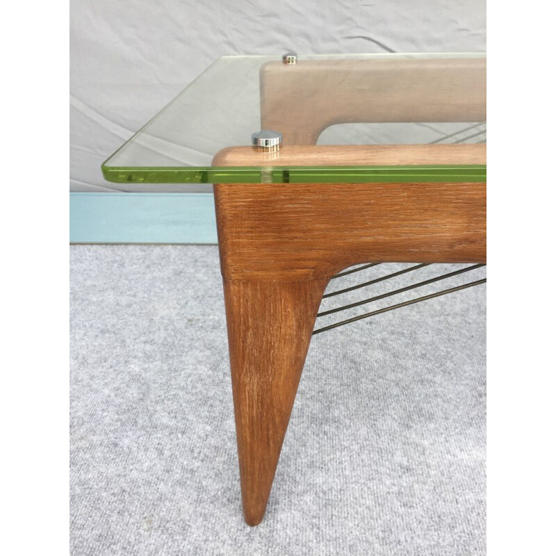 Vintage coffee table by Louis Sognot 