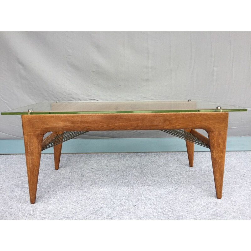 Vintage coffee table by Louis Sognot 