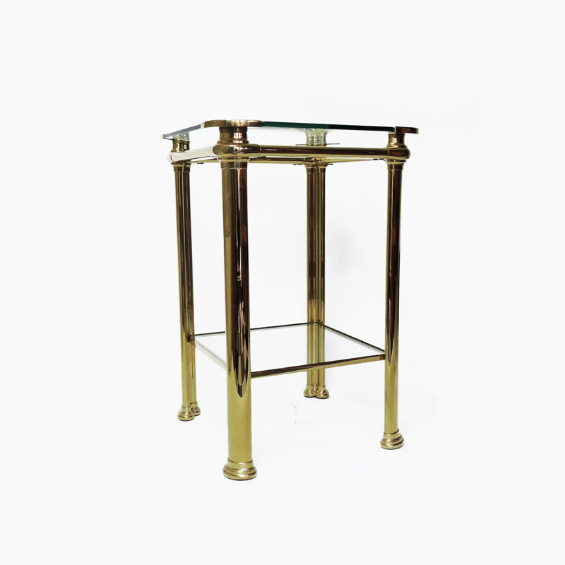 Vintage Italian Brass side Table by Mara, 1970s