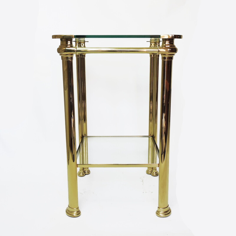 Vintage Italian Brass side Table by Mara, 1970s