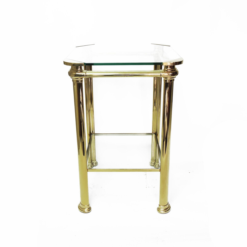 Vintage Italian Brass side Table by Mara, 1970s