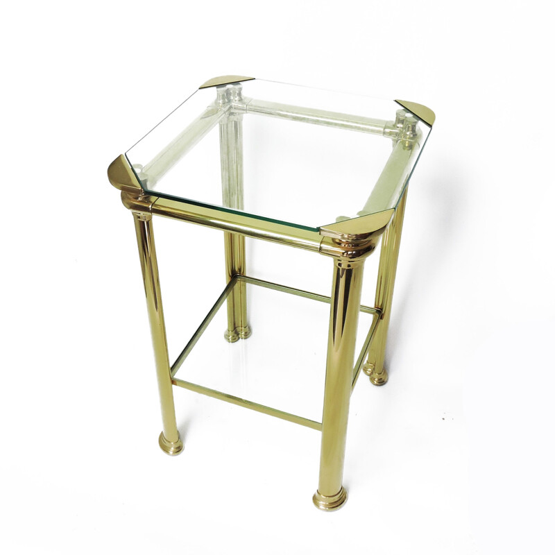 Vintage Italian Brass side Table by Mara, 1970s