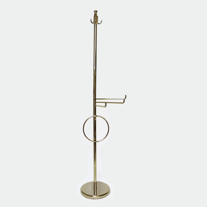 Vintage Brass Italian Coat Stand, 1970s