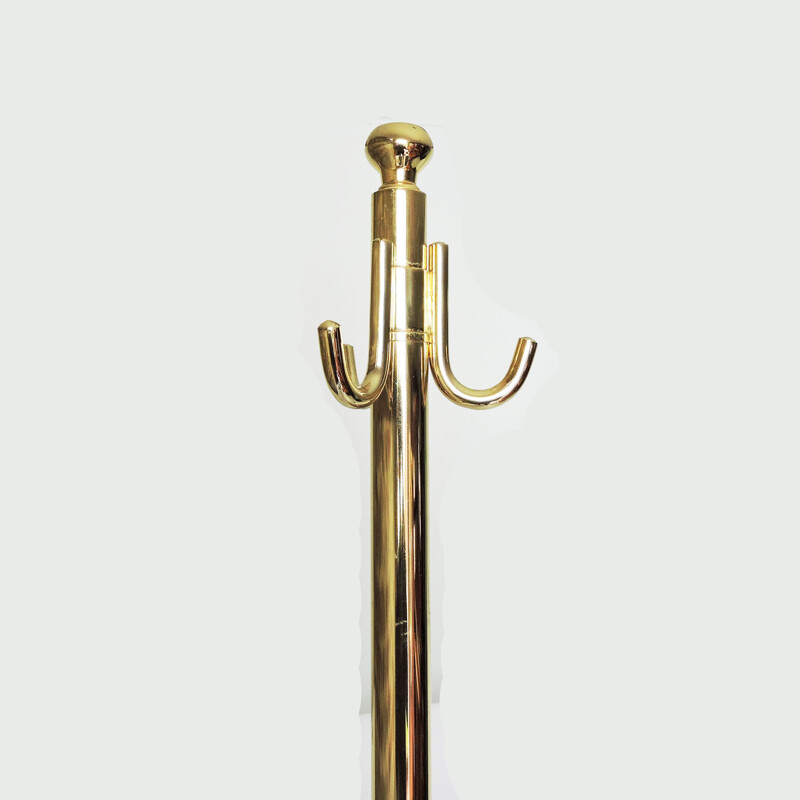 Vintage Brass Italian Coat Stand, 1970s