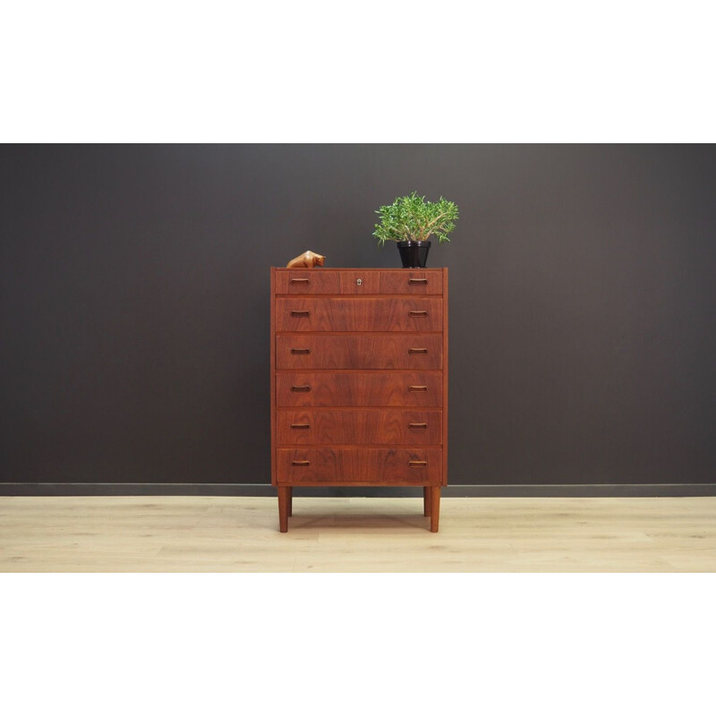 Vintage teak chest of drawers, 1970