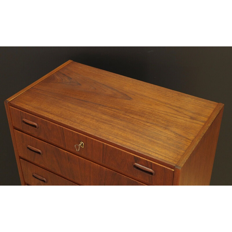 Vintage teak chest of drawers 1970