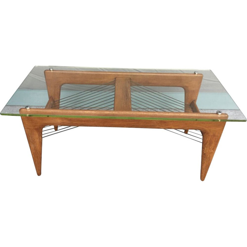 Vintage coffee table by Louis Sognot 