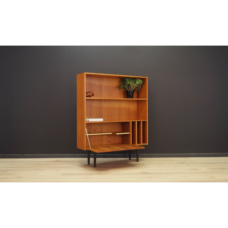 Teak vintage bookcase by Clausen and Son, 1970s