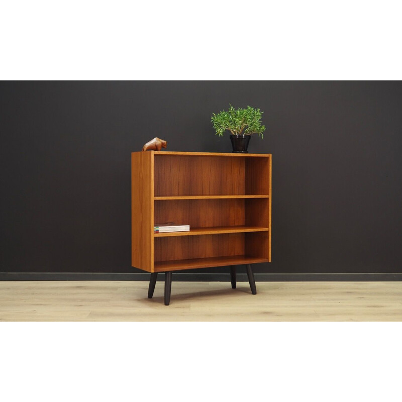 Scandinavian vintage bookcase in teak