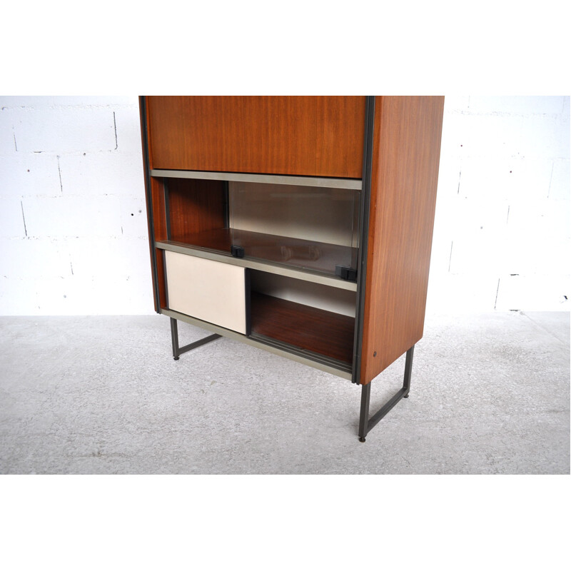 EFA secretaire in lacquered wood and mahogany, Georges FRYDMAN - 1950s