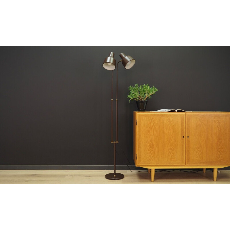 Brown vintage floor lamp, Danish design