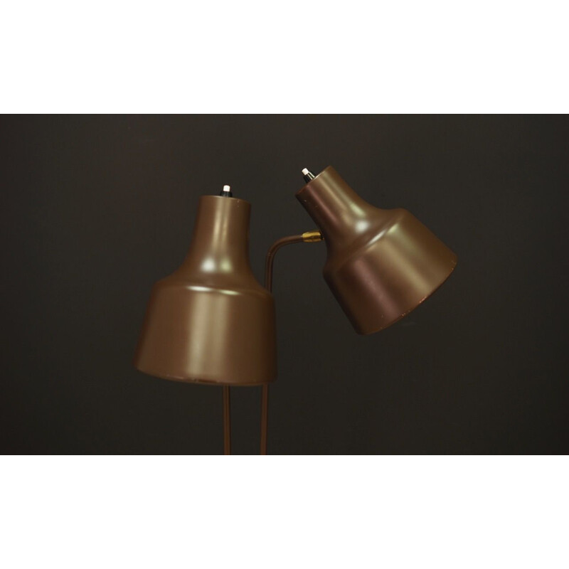 Lampadaire vintage brun, design danois