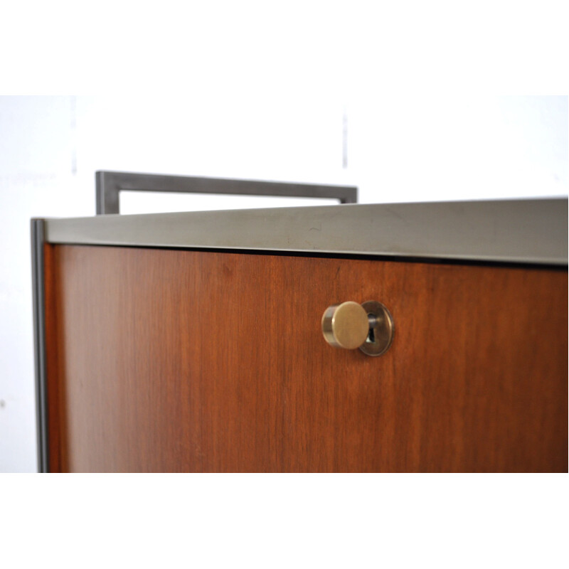 EFA secretaire in lacquered wood and mahogany, Georges FRYDMAN - 1950s