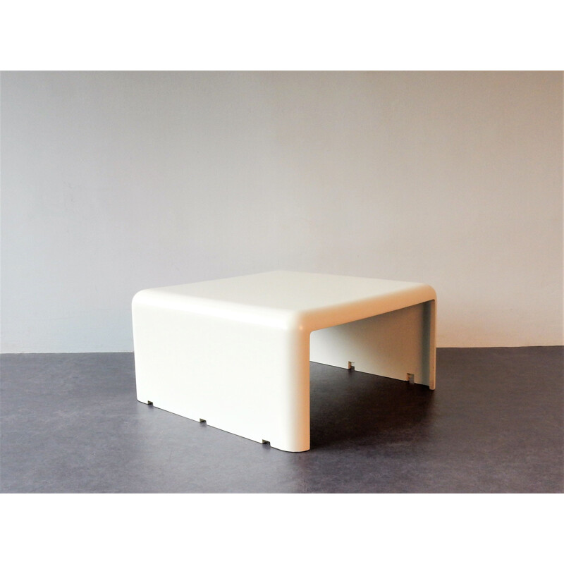 Vintage Alky chair by Giancarlo Piretti with coffee table for Castelli, Italy, 1970s