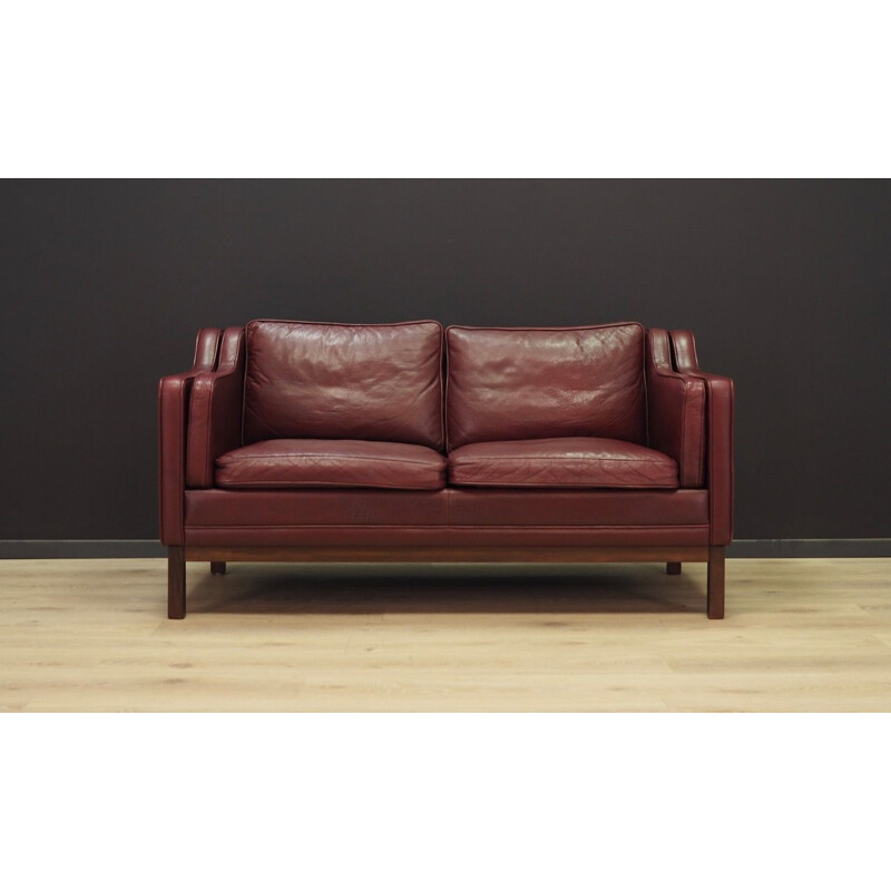 Vintage 2-seater sofa in leather, 1970s 