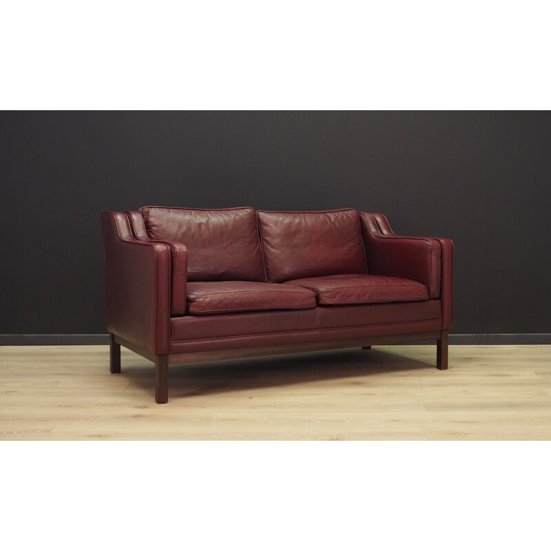 Vintage 2-seater sofa in leather, 1970s 