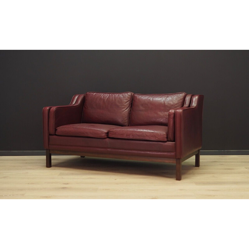 Vintage 2-seater sofa in leather, 1970s 