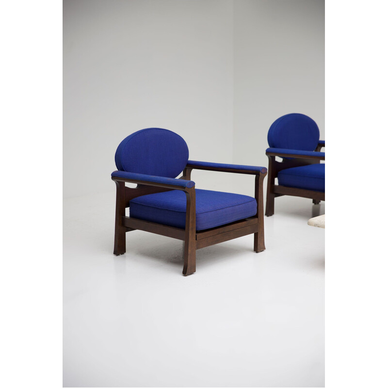 Set of 4 vintage Osaka armchairs by Emiel Veranneman