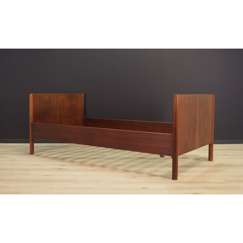 Vintage bed frame in mahogany, Denmark, 1970s