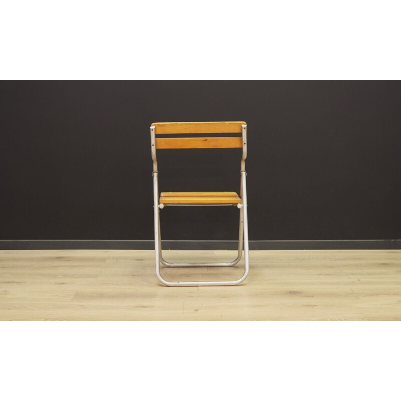 Paire de chaises vintage en métal, design danois