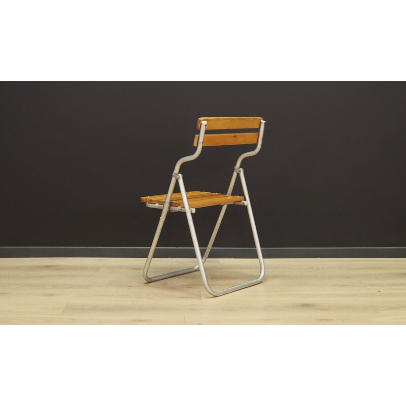 Paire de chaises vintage en métal, design danois