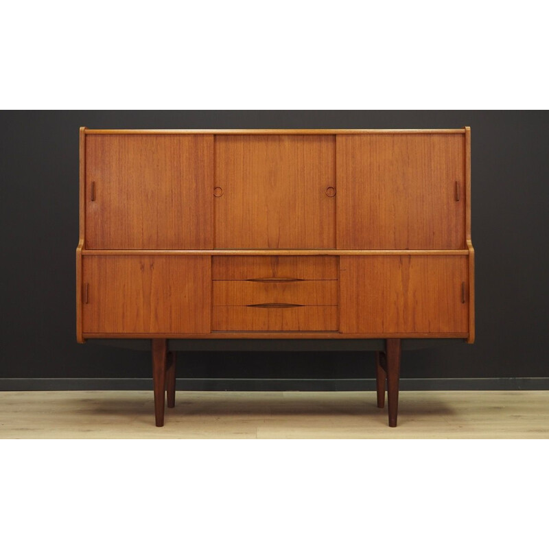 Danish vintage highboard in teak, 1970s