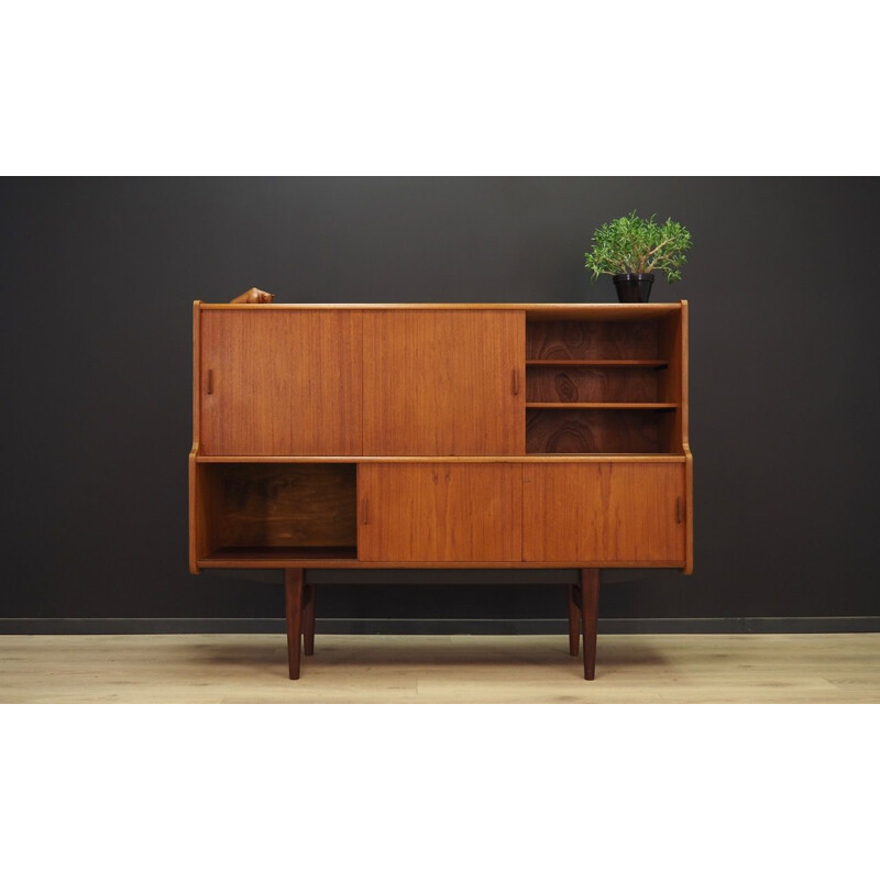 Danish vintage highboard in teak, 1970s