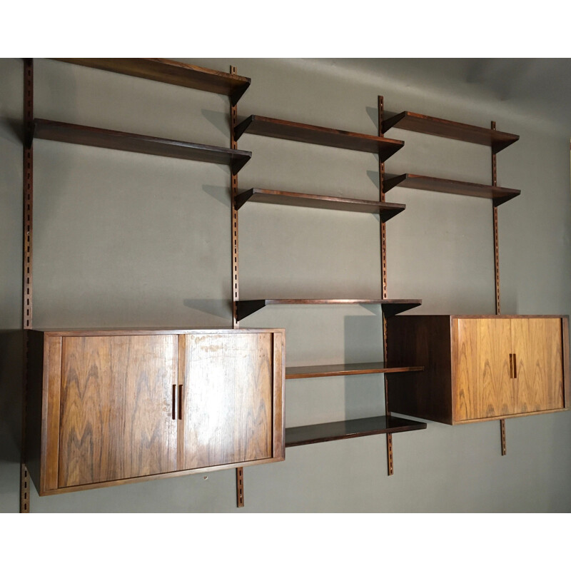 Etagere murale scandinave vintage en palissandre Kai Kristiansen 