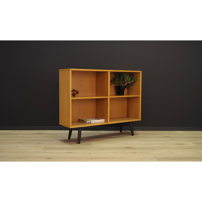 Vintage ash veneer bookcase 1970