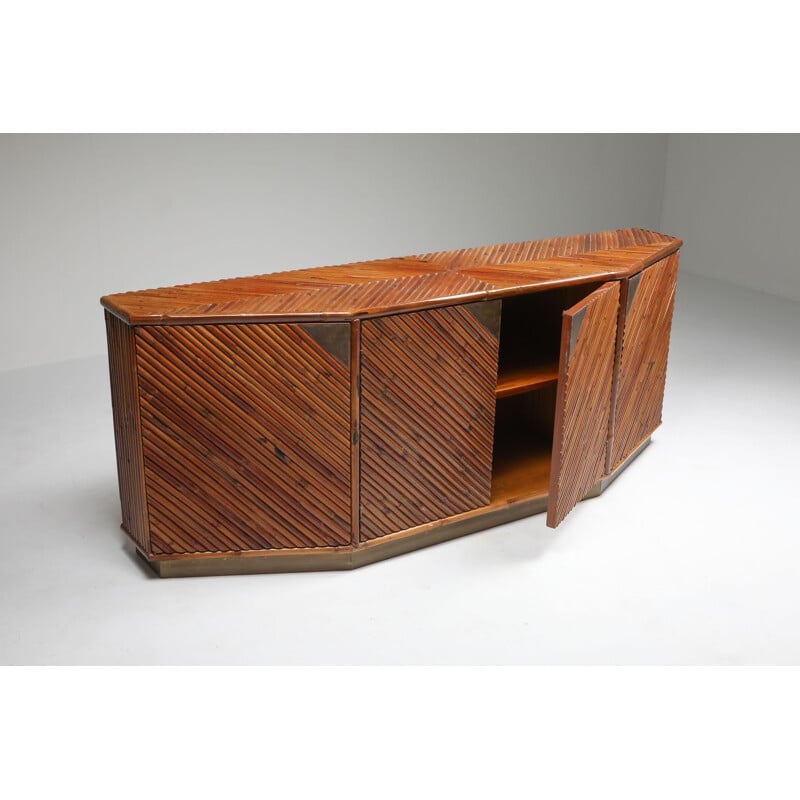 Vintage Bamboo sideboard by Vivai del Sud 1970