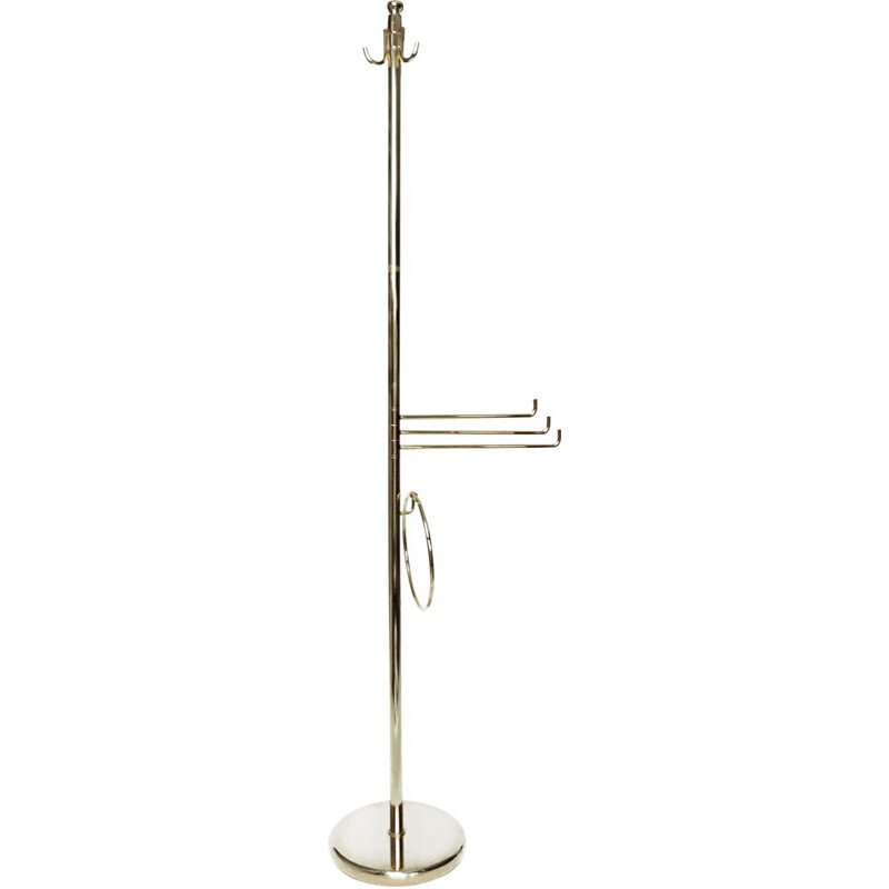 Vintage Brass Italian Coat Stand, 1970s