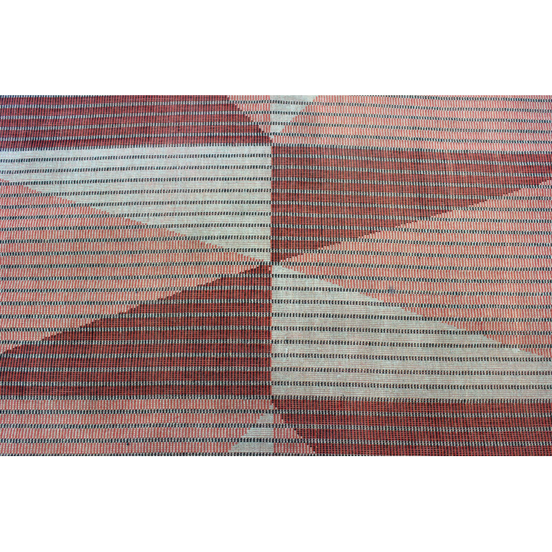 Tapis vintage géométrique tchécoslovaquie, 1960