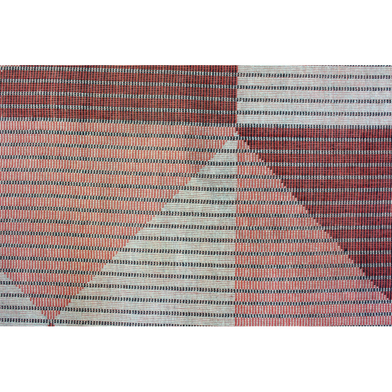 Vintage Czechoslovakian Geometric Carpet, 1960